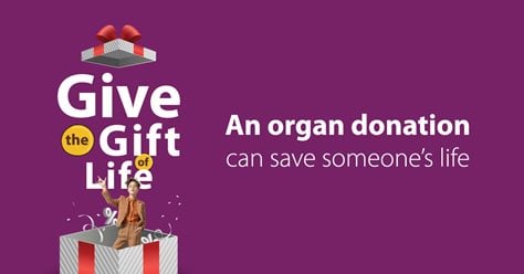 An organ donation can save someone